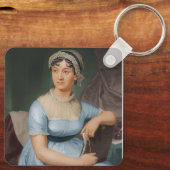 Jane Austen op 250 Sleutelhanger (Achterkant)