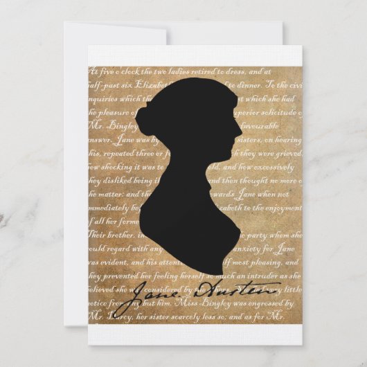 Jane Austen Page Silhouette (Voorkant)