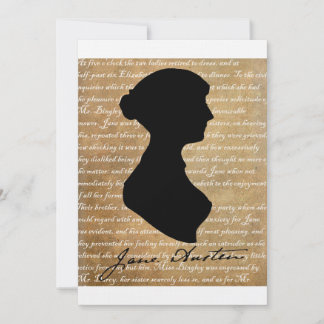 Jane Austen Page Silhouette