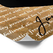 Jane Austen Page Silhouette Poster (Hoek)