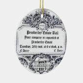 Jane Austen: Pemberley Estate Ball Keramisch Ornament (Rechts)