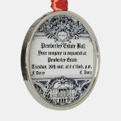 Jane Austen: Pemberley Estate Ball Metalen Ornament (Rechts)