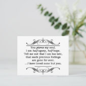 Jane Austen Persuasion Quote Briefkaart (Staand voorkant)