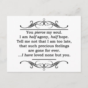 Jane Austen Persuasion Quote Briefkaart