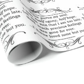 Jane Austen Persuasion Quote Cadeaupapier (Rol Hoek)