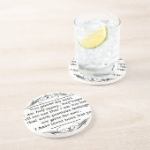 Jane Austen Persuasion Quote Zandsteen Onderzetter (Zijkant)