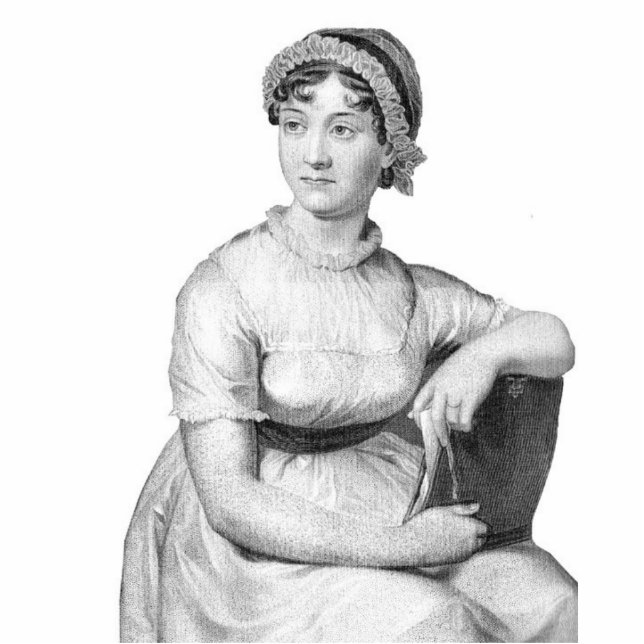 Jane Austen Photo Sculpture Staand Fotobeeldje (Voorkant)