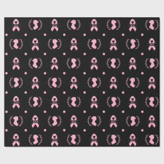 Jane Austen Pink Ribbon Wrapping Paper Cadeaupapier