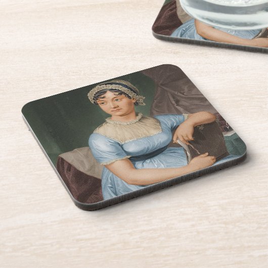 Jane Austen Plastic Onderzetter set (Linkerzijde)
