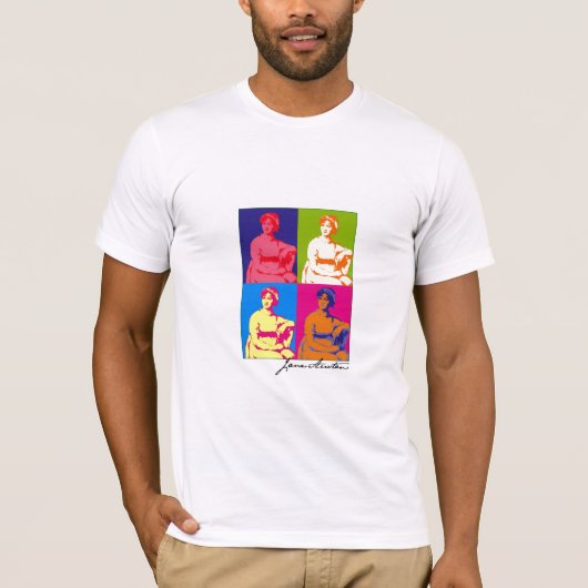 JANE AUSTEN POP ART T-SHIRT (Voorkant)