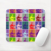 Jane Austen pop kunst kleurrijk Muismat (Met muis)