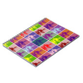 Jane Austen pop kunst kleurrijk Notitieboek (Linkerzijde)