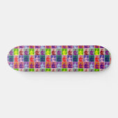 Jane Austen pop kunst kleurrijk Persoonlijk Skateboard (Horizontaal)