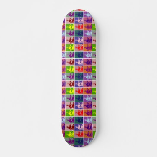Jane Austen pop kunst kleurrijk Persoonlijk Skateboard (Voorkant)