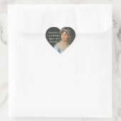 Jane Austen portrait and quote Hart Sticker (Tas)