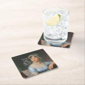 Jane Austen portrait and quote Kartonnen Onderzetters (Insitu)