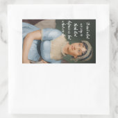 Jane Austen portrait and quote Rechthoekige Sticker (Tas)