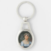 Jane Austen portrait and quote Sleutelhanger (Voorkant)