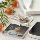 Jane Austen portrait and quote Sleutelhanger (Voorkant Rechts)