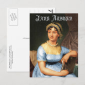 Jane Austen - Portrait Briefkaart (Voorkant / Achterkant)