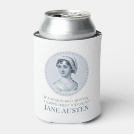 Jane Austen Portrait en Citaat bij het Lezen Blikjeskoeler