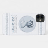 Jane Austen Portrait en Citaat bij het Lezen Hoesj Case-Mate iPhone Case (Achterkant (horizontaal))