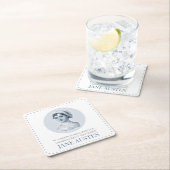 Jane Austen Portrait en Citaat bij het Lezen Kartonnen Onderzetters (Insitu)