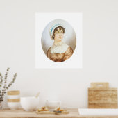 Jane Austen Portrait Print Poster (Keuken)