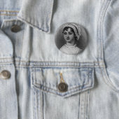 Jane Austen Portrait Ronde Button 5,7 Cm (In situ)