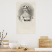 Jane Austen Portrait Sketch van Cassandra Austen Poster (Keuken)