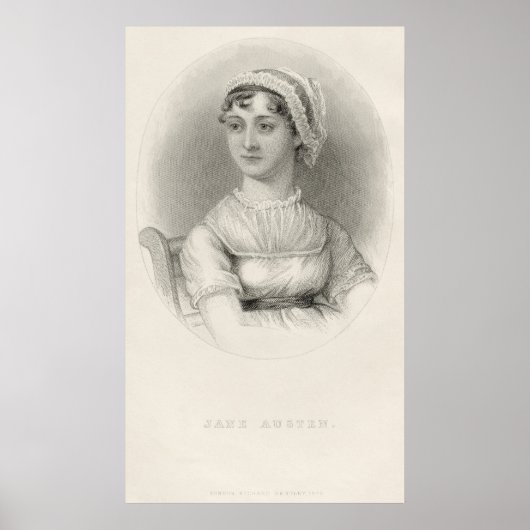 Jane Austen Portrait Sketch van Cassandra Austen Poster (Voorkant)