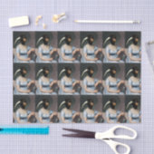 Jane Austen portrait with bird head Tissuepapier (Craft)