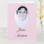 Jane Austen-portret, bladwijzer. Kaart (Gele Bloem)