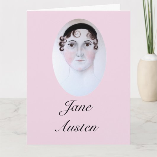 Jane Austen-portret, bladwijzer. Kaart (Voorkant)