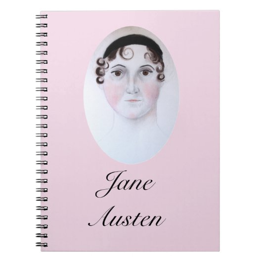 Jane Austen-portret, bladwijzer. Notitieboek (Voorkant)