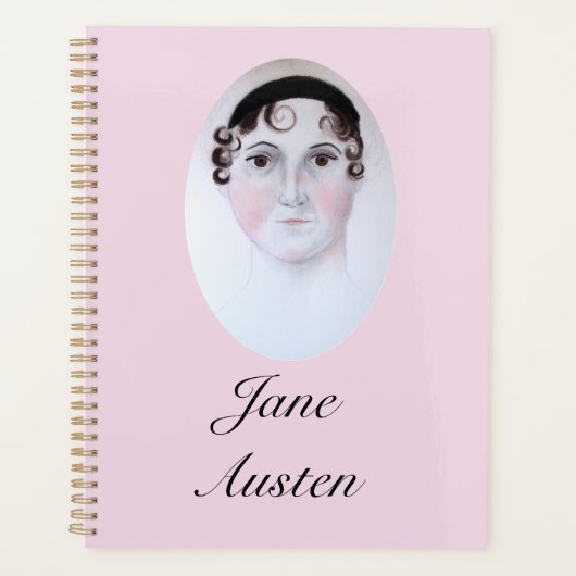 Jane Austen portret, bladwijzer. Planner (Voorkant)