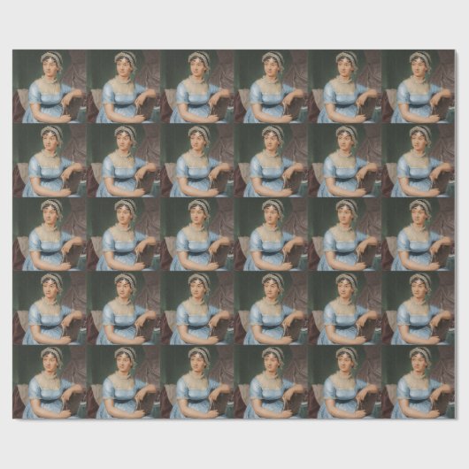 Jane Austen portret Cadeaupapier (Vlak)
