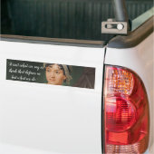 Jane Austen-portret en citaat Bumpersticker (Op Truck)