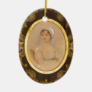 Jane Austen portret ornament