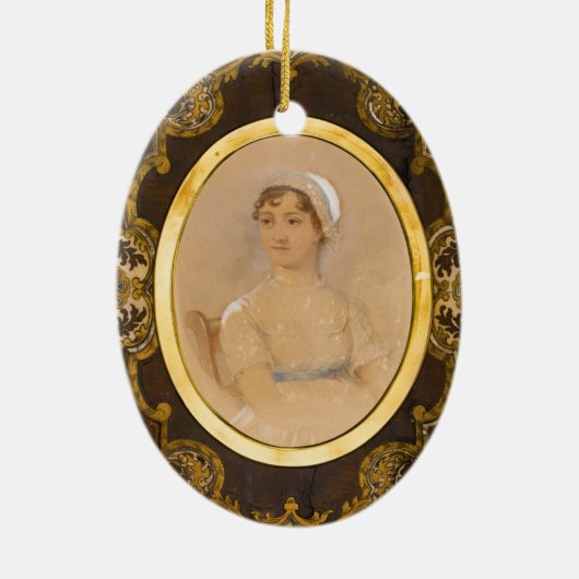 Jane Austen portret ornament (Achterkant)