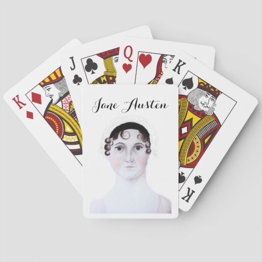 Jane Austen Portret Speelkaarten (Achterkant)