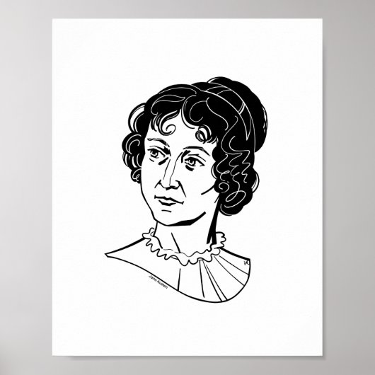 Jane Austen Poster (Voorkant)