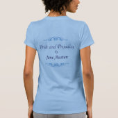 Jane Austen - Pride and Prejudice - Reading (blue) T-shirt (Achterkant)
