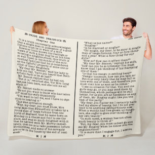 Jane Austen Pride en de Literatuur van de Voorkeur Fleece Deken