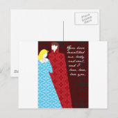 Jane Austen Pride en Prejudice gift "Elizabeth" Briefkaart (Voorkant / Achterkant)