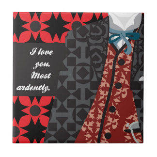 Jane Austen Pride en Prejudice gift "Mr Darcy" Tegeltje