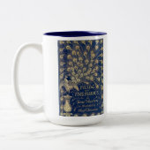 Jane Austen Pride en Prejudice Peacock 1894 Tweekleurige Koffiemok (Links)