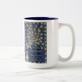 Jane Austen Pride en Prejudice Peacock 1894 Tweekleurige Koffiemok