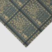 Jane Austen Pride en Prejudice Peacock Book Hoesje Tissuepapier (Detail)