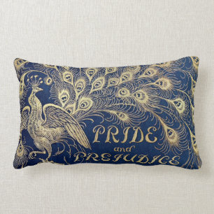 Jane Austen Pride en Prejudice Peacock Lumbar Kussen